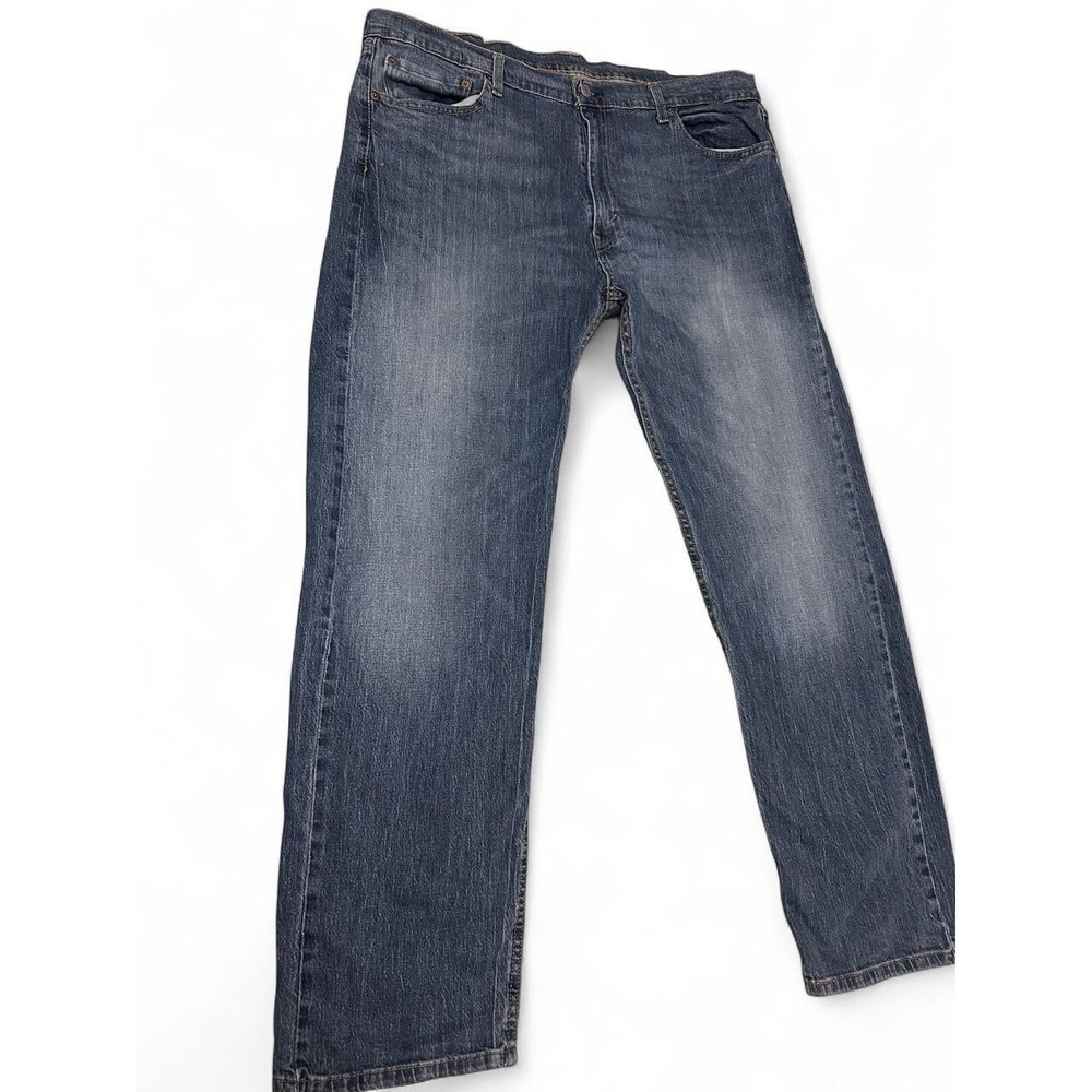 Mens Levis 505 Denim Blue Jeans Regular Fit Straight Leg Workwear Pants 40 x 32